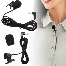 High-Sensitivity Noise-Reducing Lapel Microphone compatible with Clear Audio Capture During Interviews and Presentations