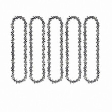 5-Pack Replacement Guide Bar Chain compatible with 4 Inch Mini Cordless Chainsaws Portable Electric Cutting Tool Accessory