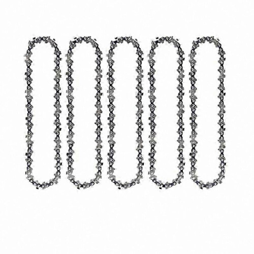 5-Pack Replacement Guide Bar Chain compatible with 4 Inch Mini Cordless Chainsaws Portable Electric Cutting Tool Accessory