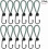 12-Pack Elastic Webbing Tensioners with Hooks compatible with Camping and Tarps Bungee Hook Adjusters 1