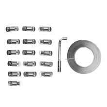 18PCS Hose Clamp Assortment Kit 304 Stainless Steel 10m Metal Strap 8 Stronger Fasteners compatible with Pipe Duct Tube Fuel Line