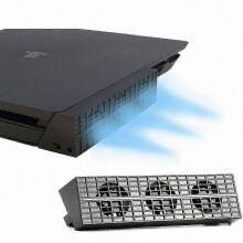 Ventilateur USB compatible PS4 Slim, refroidisseur externe turbo avec système d'évacuation de chaleur et contrôle automatique de la température