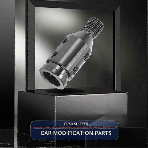 Black Universal Shift Knob Adapter 12X1.25mm compatible with Non-Threaded Gear Shifters 1