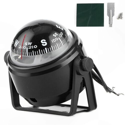 Marine Navigation Digital Compass compatible with Boating Yachts Ships Sailing 12V LED Display