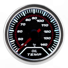 Universele 52 mm olietemperatuurmeter, compatibel met accessoires voor autoaanpassingen.