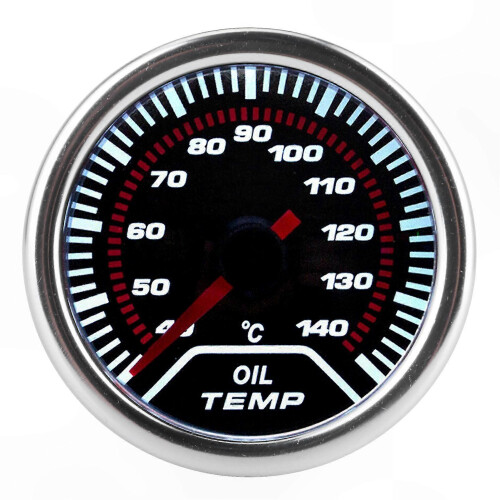 Universal 52mm Oil Temperature Gauge compatible with Car Modification Accessory