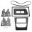 2DIN Car Stereo Dashboard Trim Panel compatible with Saveiro 2009+ Models 1