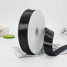 22 m schwarzes Polyesterband – Geschenkverpackung, geeignet für Halloween- und Weihnachtsbasteleien