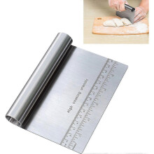1 Piece Professional Dough Pastry Scraper Cutter Chopper Stainless Steel Mirror Polished 26-27s