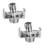Adjustable Angle Intake Pipe Fitting Copper Shower Head with Eccentric Screw Corner compatible with Bathroom 1