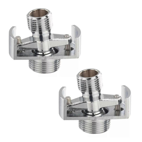 Adjustable Angle Intake Pipe Fitting Copper Shower Head with Eccentric Screw Corner compatible with Bathroom