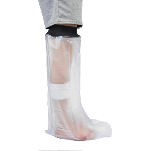 Waterproof Cast Cover compatible with Shower Leg and Foot Protector Reusable Adjustable Bathing Guard