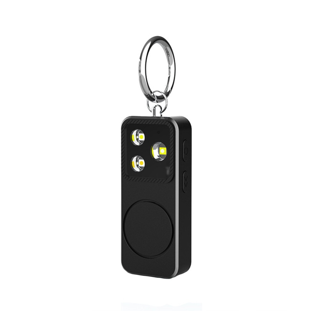 150Db Personal Safety Alarm With Led Flashlight - Portable Emergency Panic Alarm For Women, Kids, And Elderly Black 7314281236298
