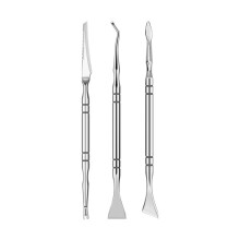 3-teiliges Edelstahl-Pediküre-Messer-Set – Professionelles Werkzeug zur Entfernung von Hornhaut und abgestorbener Haut
