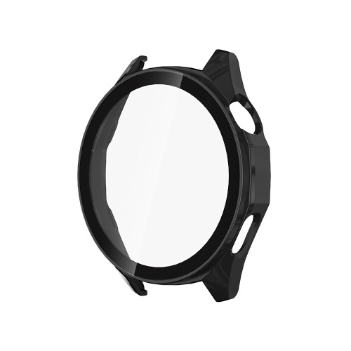 Capa Preta para Relógio em PC com Protetor de Ecrã em Vidro Temperado Compatível com Huawei GT6 Pro 46mm
