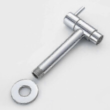 Robinet mural en laiton chromé, compatible avec lavabo, évier, machine à laver, jardin ou extérieur.