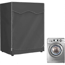 Wasserdichte Outdoor-Waschmaschinenabdeckung 60x60x85cm, staubdicht, alterungsbeständig, grau, Wäschetrocknerschutz