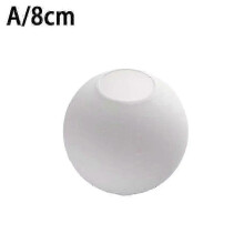 Matte White Glass Lamp Shade Replacement Globe compatible with Round Ceiling Light Cover 6 Inch