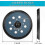 2-Pack 5" 8-Hole Hook & Loop Sanding Pads compatible with Orbital Sanders 5