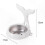 Foldable Lidless Ashtray compatible with Bathroom, Bedroom, and Car Use - White 2