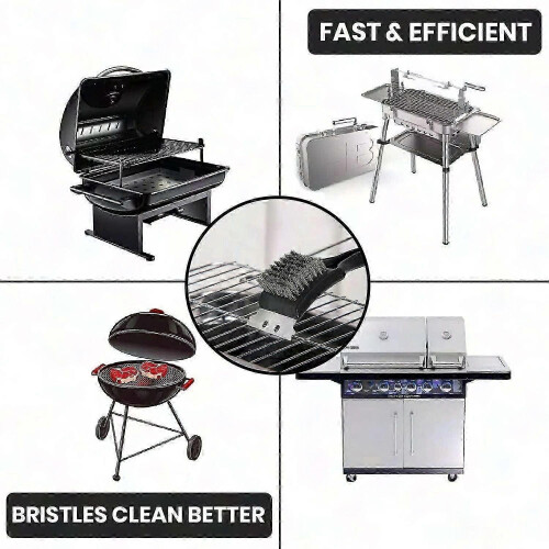 Metal Wire BBQ Grill Cleaning Brush compatible with Kitchen 1