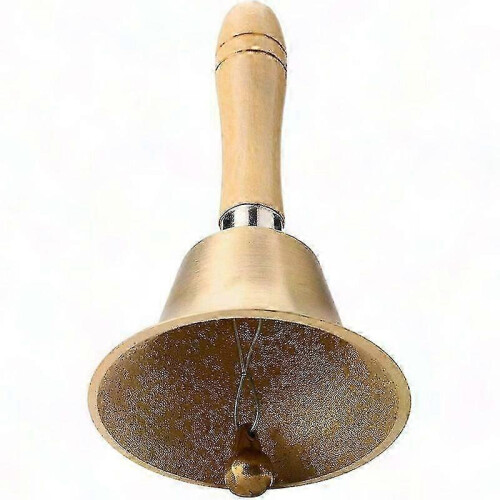 Solid Copper Hand Bell with Wooden Handle 1