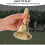 Solid Copper Hand Bell with Wooden Handle 4