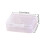 2pcs Small Clear Plastic Storage Containers Portable Plastic Beads Storage Solution With Edges compatible with Everyday Use 3