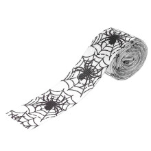 Halloween-Geschenkband zum Schleifenbasteln, 0,1 x 3,8 x 450 cm, dekoratives Band, 1 Stück