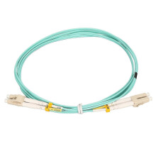 LC-zu-LC-OM3-Glasfaser-Patchkabel, 2 m, kompatibel mit SFP-Transceivern, Ethernet-Switches und Glasfaser-Netzwerkkarten.