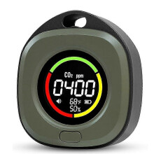4-in-1 draagbare koolmonoxidemelder, oplaadbaar CO2-alarm, geschikt voor thuis, op reis, in de auto en op de camping.