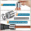 Copper Pipe Cleaning Tool with Brush Replacement and Hex Handle compatible with Drills 3