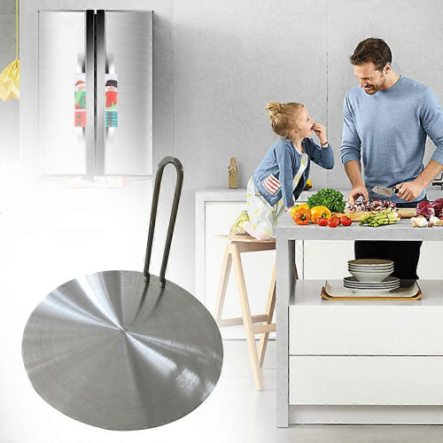 Heat Diffuser Stainless Steel Induction Diffuser Plates compatible with Electric Gas Stove Glass Induction Heat Diffuser with Handle 1