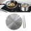 Heat Diffuser Stainless Steel Induction Diffuser Plates compatible with Electric Gas Stove Glass Induction Heat Diffuser with Handle 4