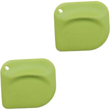 2 Pcs Bench Scraper for Baking Silicone Squeegee Pizza Spatula Bread Slicer Dough Scraper