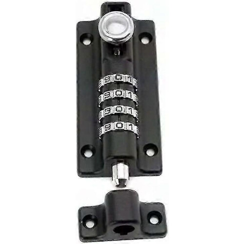 4 Digit Combination Bolt Lock compatible with Indoor Outdoor 1