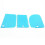 2026 3 Pieces Blue Dough Scraper Set for Cake and Dough 1