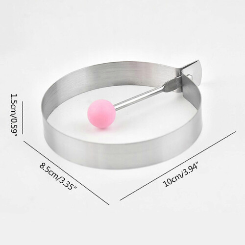 Cooking Kitchen Tool Stainless Steel Fried Egg Shaper Ring Pancake Mould Mold 2