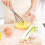 2 Pcs Non-Stick Rainbow Hand Silicone Whisk Set 3