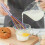 2 Pcs Non-Stick Rainbow Hand Silicone Whisk Set 4
