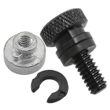 1/4 Zoll schwarzes Soziussitz-Schrauben- und Laschenmuttern-Set, kompatibel mit Harley XL 883 1200 Fatboy