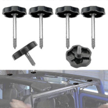 Pehmeän katon rungon korjausruuvinuppi tapilla, yhteensopiva Jeep Wrangler JK 2007 2018 4-ovisen 6-osaisen laitteiston kanssa