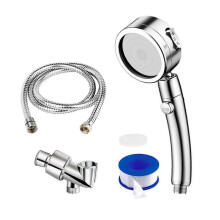 Verstellbarer Handbrausekopf mit Ein-/Ausschalter, 3 Strahlarten, Hochdruck