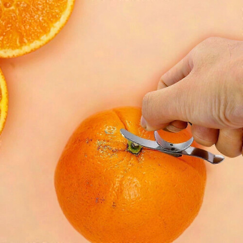 2Pcs Stainless Steel Orange Peeler compatible with Kitchen Gadget 2