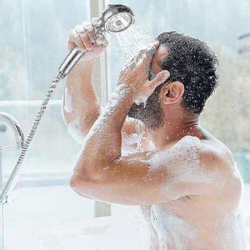 Commercial High-Pressure Shower Head compatible with Restaurant Use - Durable and Efficient Design 2