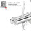 Stainless Steel Pasta Dough Roller compatible with Bosch Kitchen Machine 6 Adjustable Settings 1