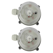 Air Differential Pressure Switch 50-500Pa 2X Adjustable compatible with Ventilation Systems