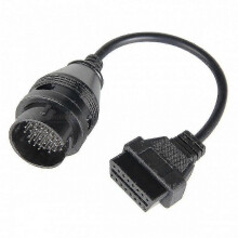 OBD2-Adapterkabel (38-poliger Stecker auf 16-polige Buchse), kompatibel mit Iveco-Diagnoseanschluss