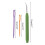 12 Pcs Knitting Crochet Loom Hook+24 Pcs Plastic Sewing Needles Craft Projects 3