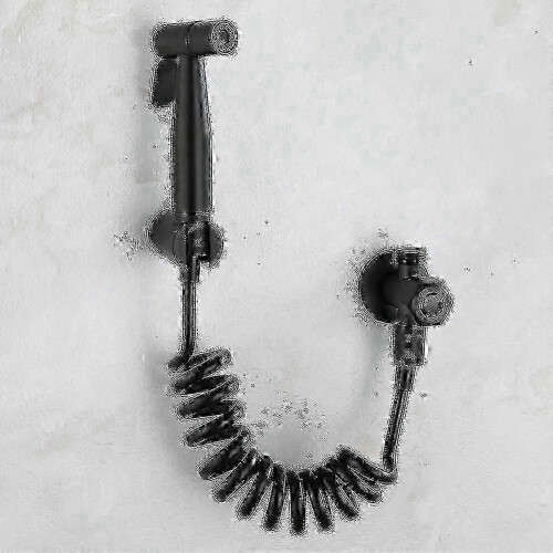 Duschwandreiniger Set – Schwarzes Bidet Sprühzubehör Set 2